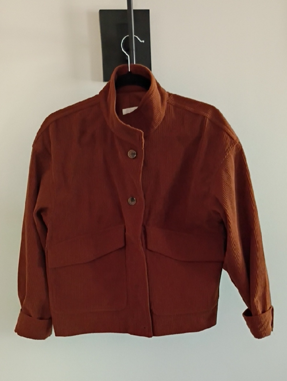 Avec Les Filles Rust Corduroy Utility Jacket